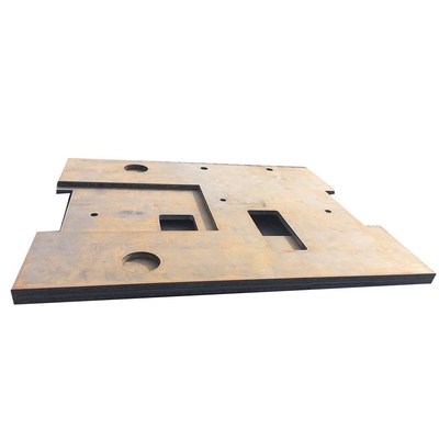OEM مخصص عالية الدقة لوحة قاعدة معدنية مسطحة قطع CNC Flame Q235B