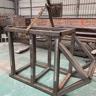 Q355B 650mm مخصص لحام الفولاذ المقاوم للصدأ مكونات إطار البناء الإنشائي الكبير